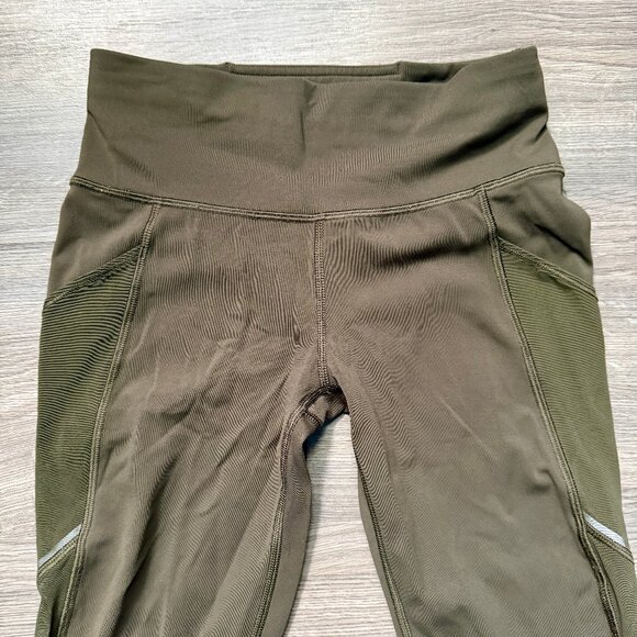 Lululemon Women's Miles Ahead Tight 28" Leggings - Dark Olive - Picture 4 of 6